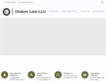 Tablet Screenshot of chatovlaw.com